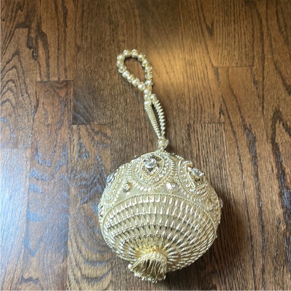 Elegant Gold Beaded Home Accent - Picture 2 of 2